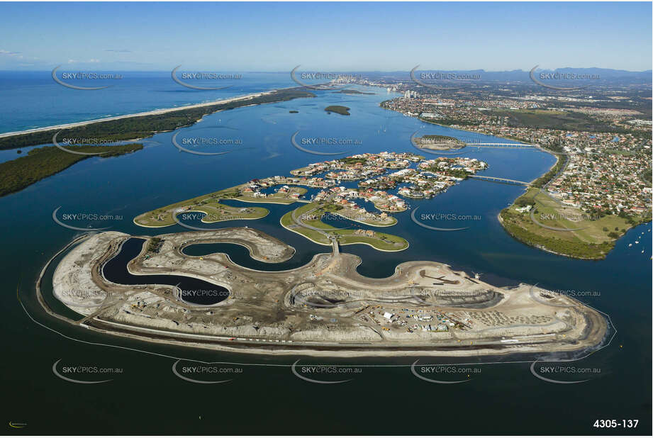 The Gold Coast Seaway & Wavebreak Island 2003 Aerial Photography