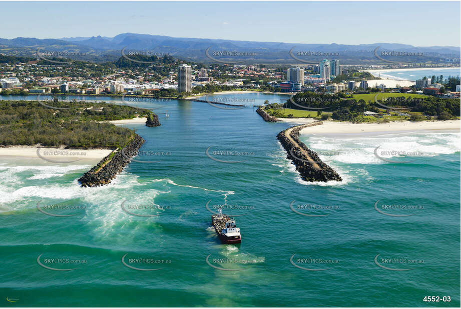 Sand Dredging The Tweed River Entrance NSW Aerial Photography