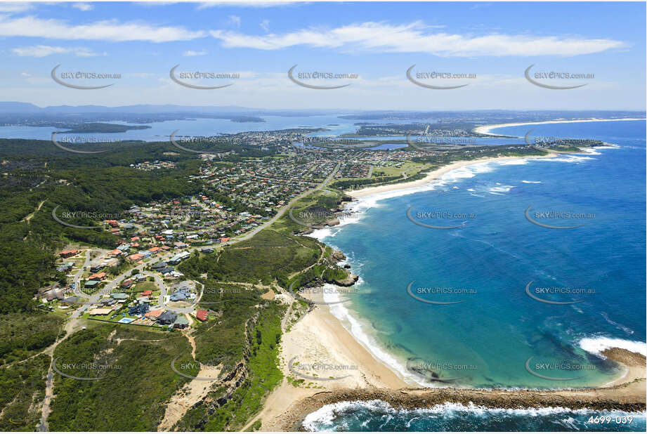 Aerial Photo Caves Beach NSW Aerial Photography