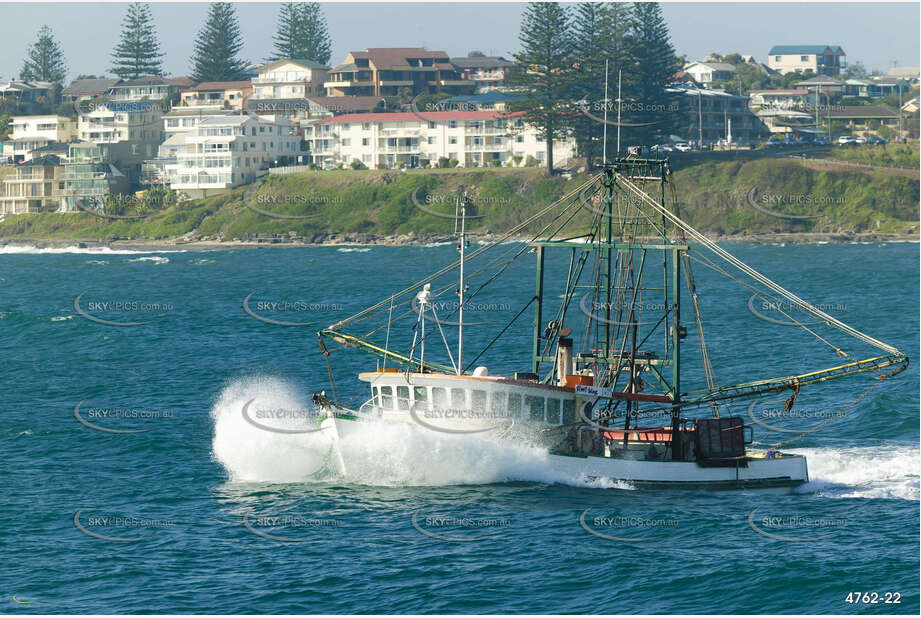 A Prawn Trawler Heading Out To Sea NSW Aerial Photography