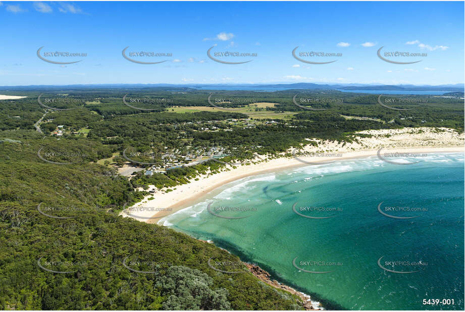 Aerial Photo One Mile Beach NSW Aerial Photography