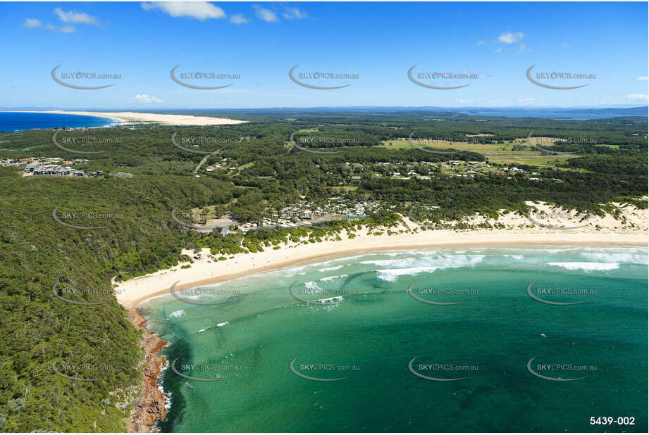 Aerial Photo One Mile Beach NSW Aerial Photography