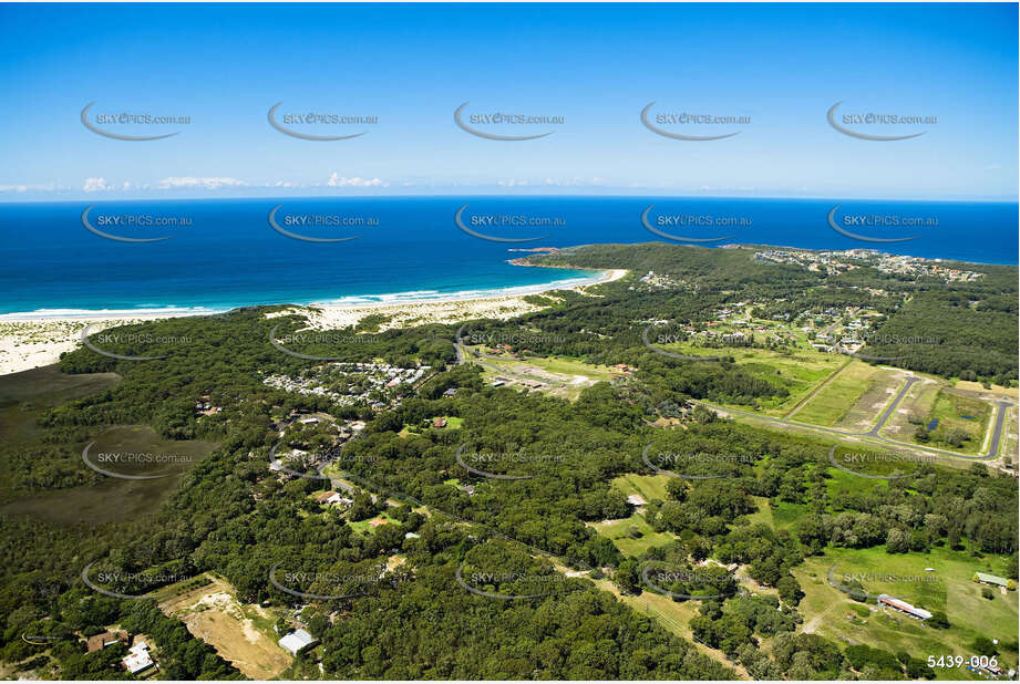 Aerial Photo One Mile Beach NSW Aerial Photography