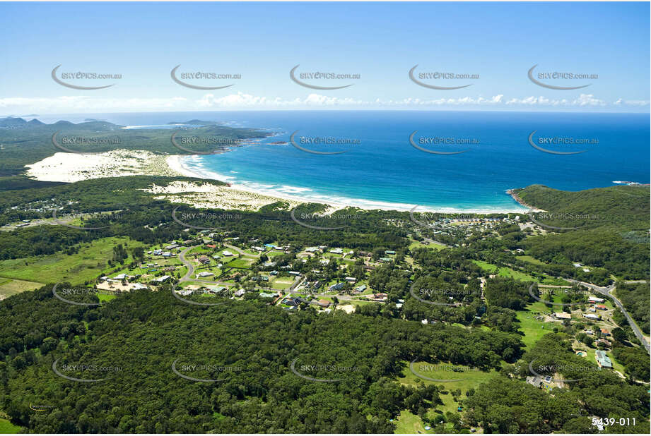 Aerial Photo One Mile Beach NSW Aerial Photography