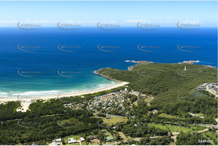 Aerial Photo One Mile Beach NSW Aerial Photography