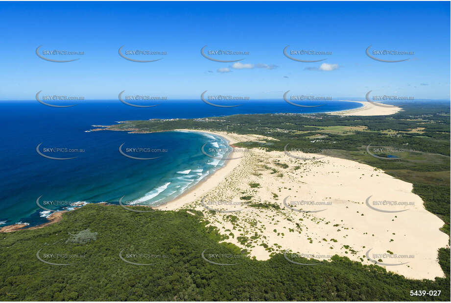 Aerial Photo One Mile Beach NSW Aerial Photography