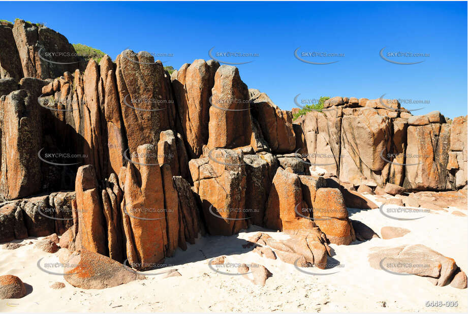 Rock Formations Anna Bay NSW Aerial Photography