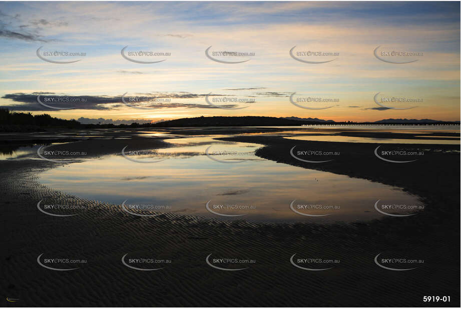 Sunrise over Port Denison beach Aerial Photography