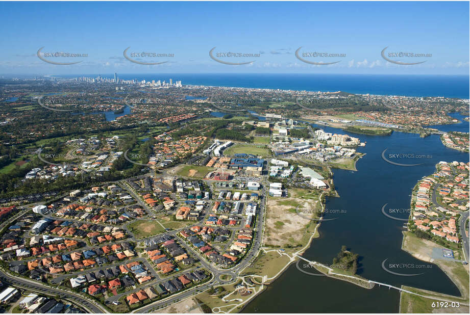 Aerial Photo Varsity Lakes QLD Aerial Photography