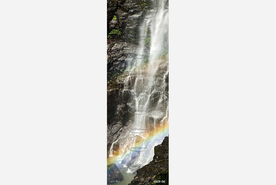 Waterfall Rainbow Aerial Photography