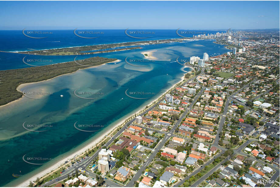 Aerial Photo Biggera Waters QLD Aerial Photography