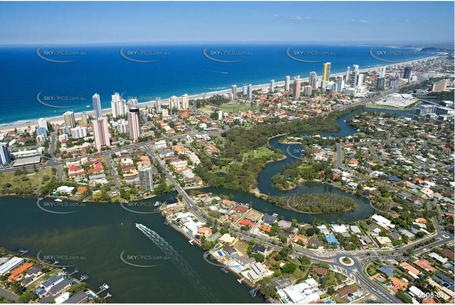 Aerial Photo Broadbeach Waters QLD Aerial Photography