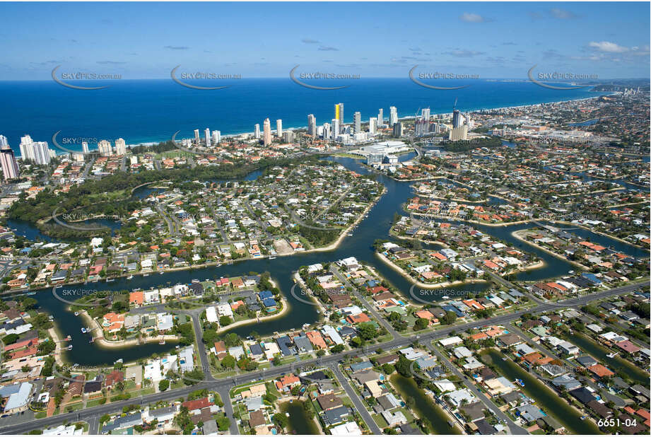 Aerial Photo Broadbeach Waters QLD Aerial Photography