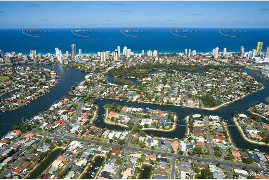 Aerial Photo Broadbeach Waters QLD Aerial Photography