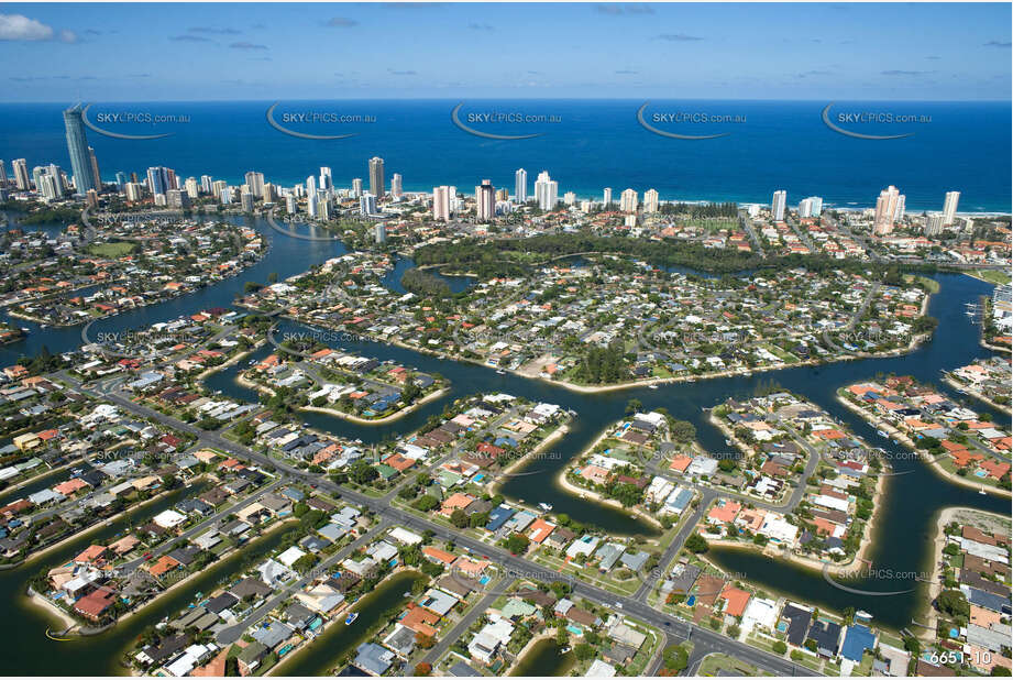 Aerial Photo Broadbeach Waters QLD Aerial Photography