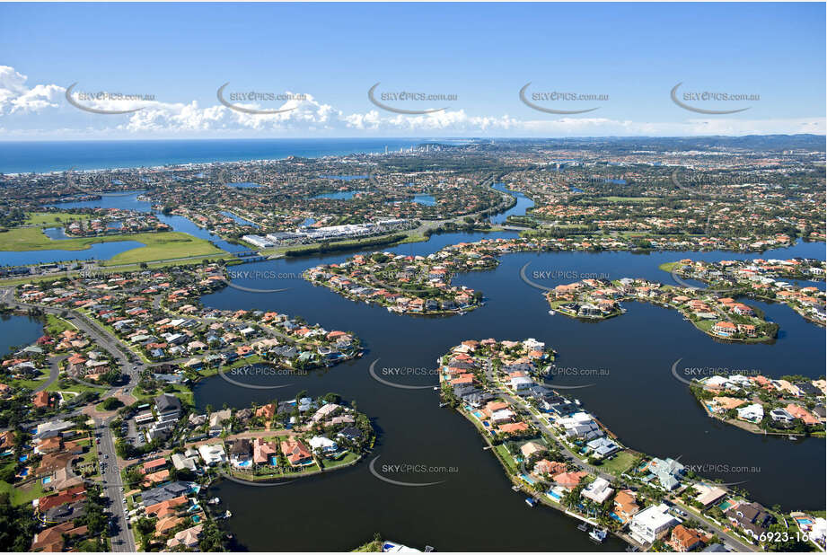 Aerial Photo Clear Island Waters QLD Aerial Photography