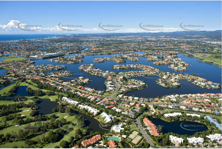 Aerial Photo Clear Island Waters QLD Aerial Photography