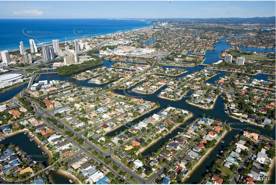 Aerial Photo Broadbeach Waters QLD Aerial Photography