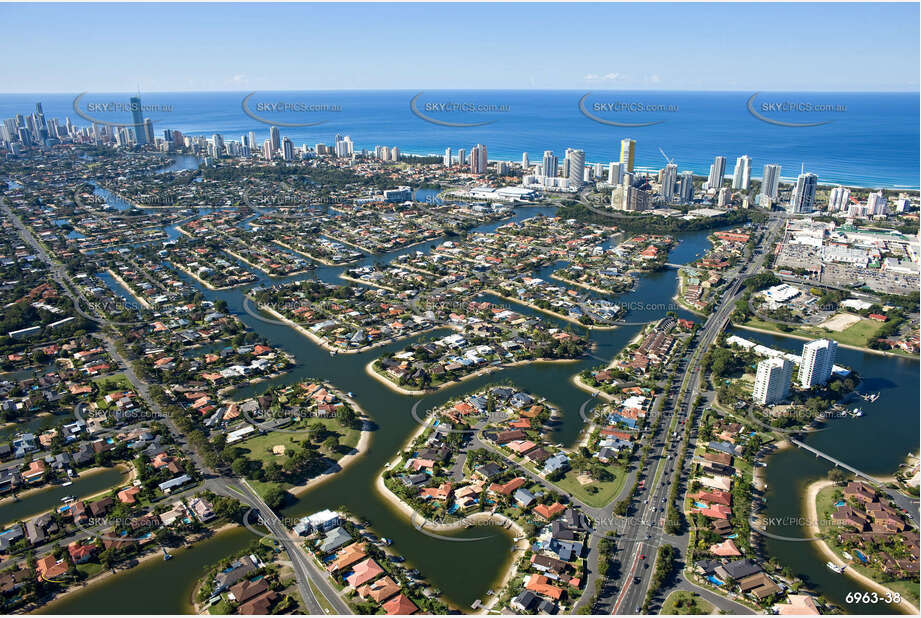 Aerial Photo Broadbeach Waters QLD Aerial Photography