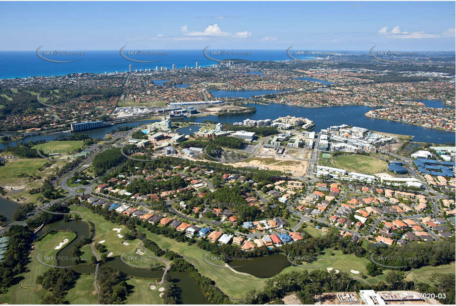 Aerial Photo Varsity Lakes QLD Aerial Photography