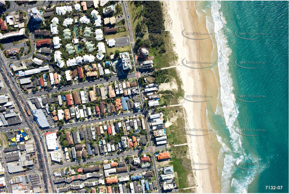 Vertical Aerial Photo Mermaid Beach QLD Aerial Photography