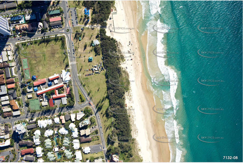 Vertical Aerial Photo Mermaid Beach QLD Aerial Photography