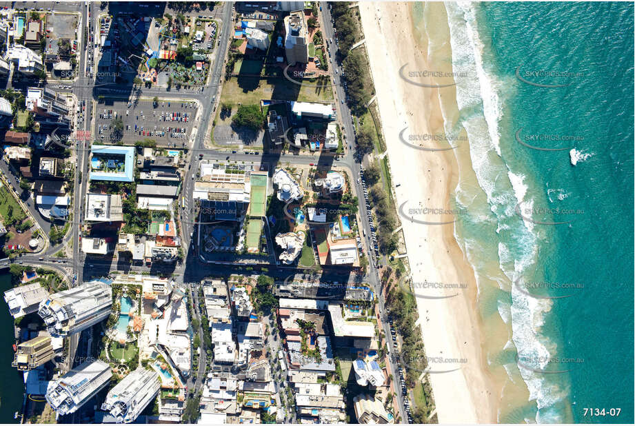 Vertical Aerial Photo Surfers Paradise QLD Aerial Photography