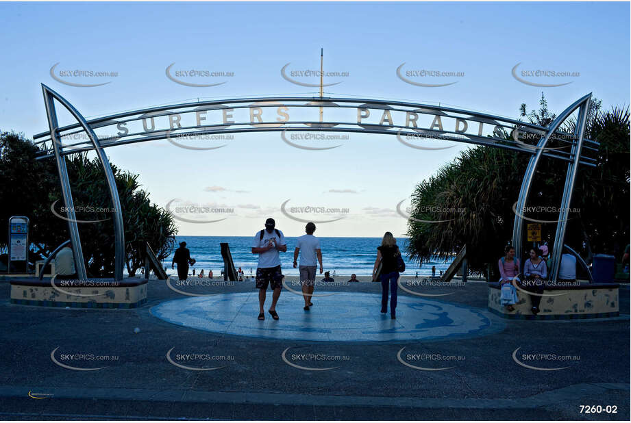 Surfers Paradise Sign QLD Aerial Photography