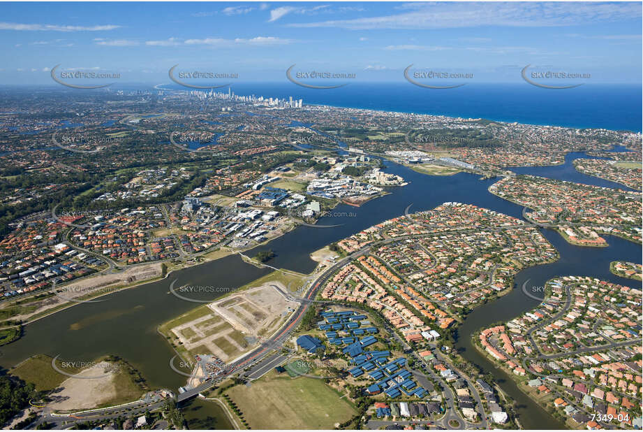 Aerial Photo Varsity Lakes QLD Aerial Photography