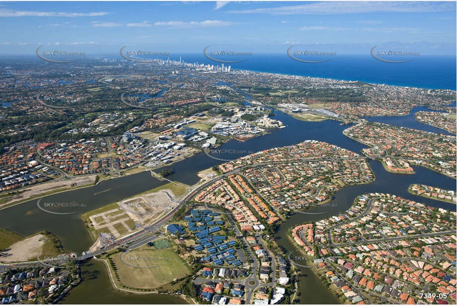 Aerial Photo Varsity Lakes QLD Aerial Photography