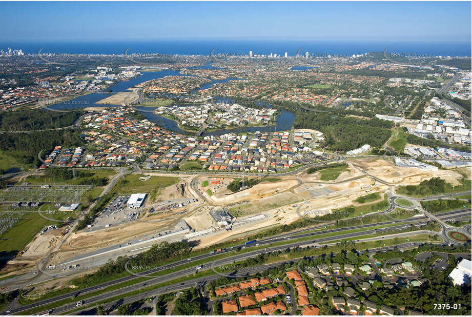 Aerial Photo Varsity Lakes QLD Aerial Photography