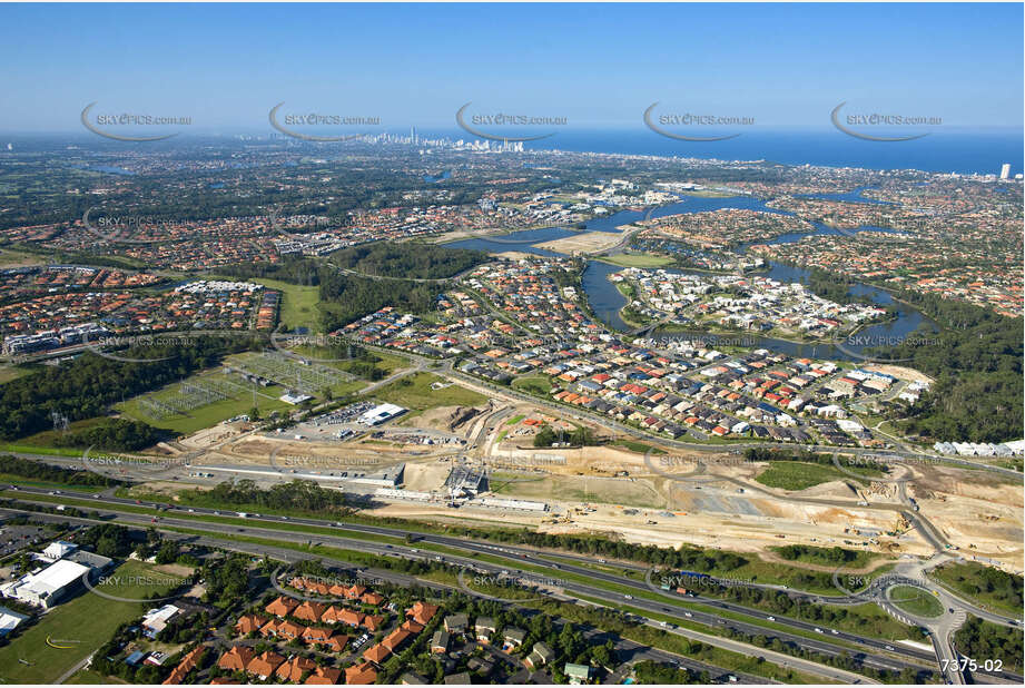 Aerial Photo Varsity Lakes QLD Aerial Photography