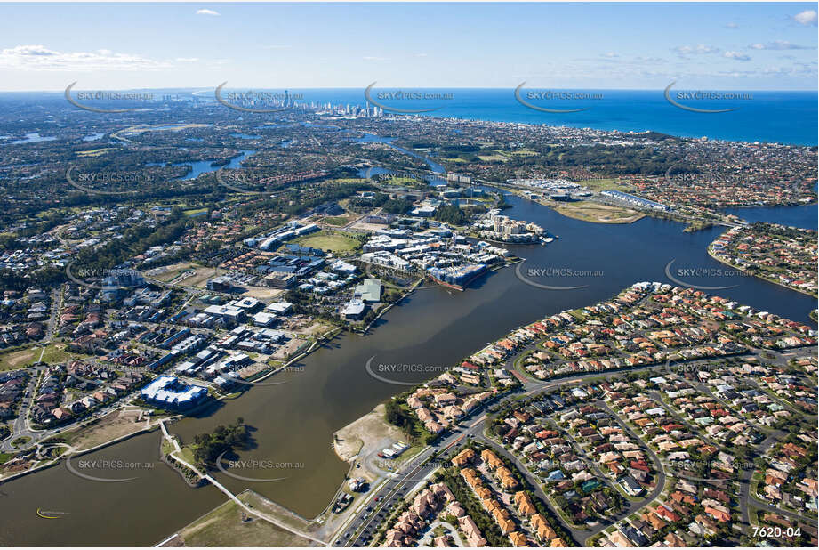 Aerial Photo Varsity Lakes QLD Aerial Photography