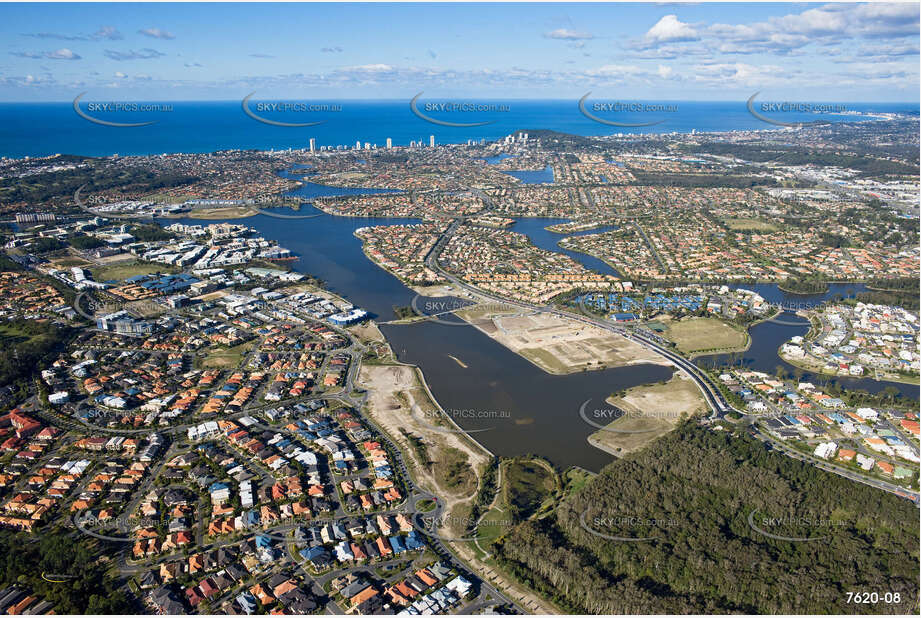 Aerial Photo Varsity Lakes QLD Aerial Photography