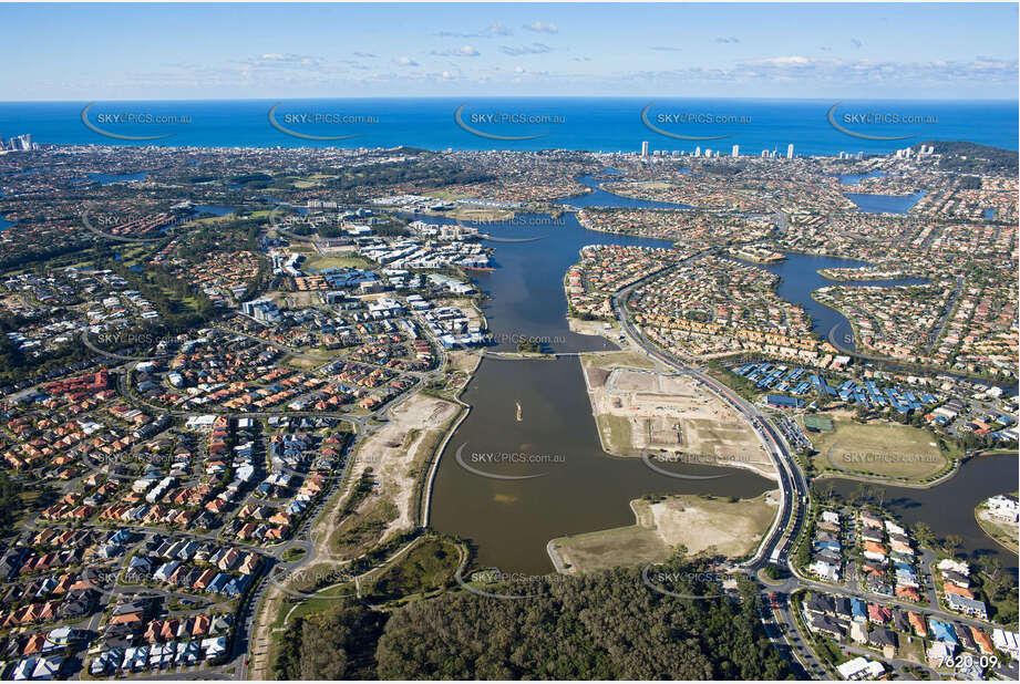 Aerial Photo Varsity Lakes QLD Aerial Photography