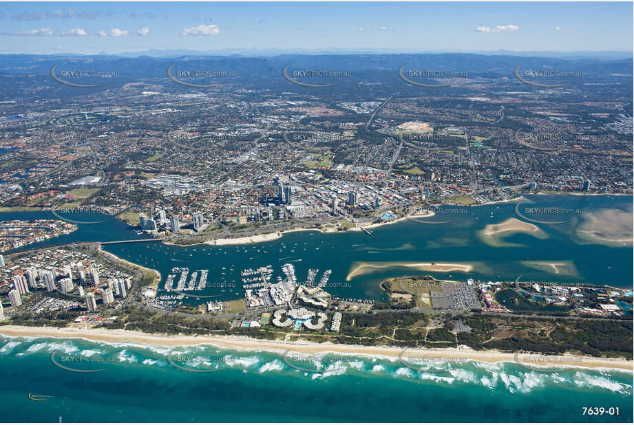 Aerial Photo The Spit QLD Aerial Photography