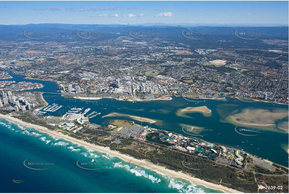 Aerial Photo The Spit QLD Aerial Photography