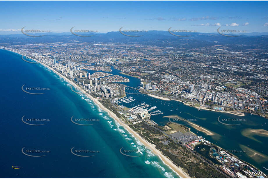 Aerial Photo The Spit QLD Aerial Photography