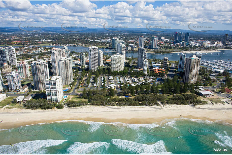 Aerial Photo Main Beach QLD Aerial Photography