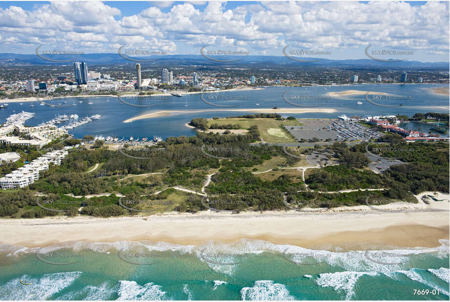 Aerial Photo The Spit QLD Aerial Photography