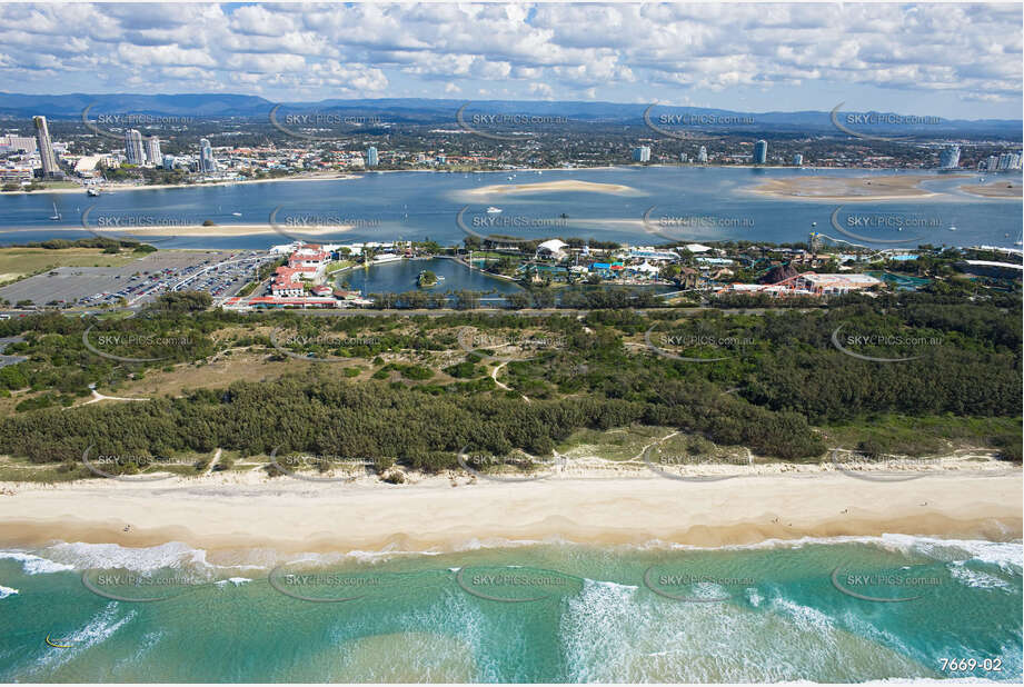 Aerial Photo The Spit QLD Aerial Photography