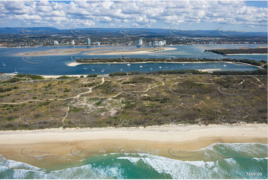 Aerial Photo The Spit QLD Aerial Photography