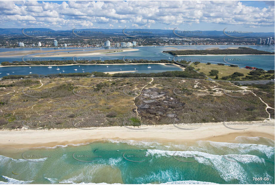 Aerial Photo The Spit QLD Aerial Photography