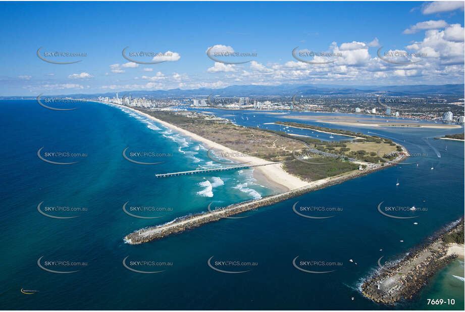 Aerial Photo The Spit QLD Aerial Photography