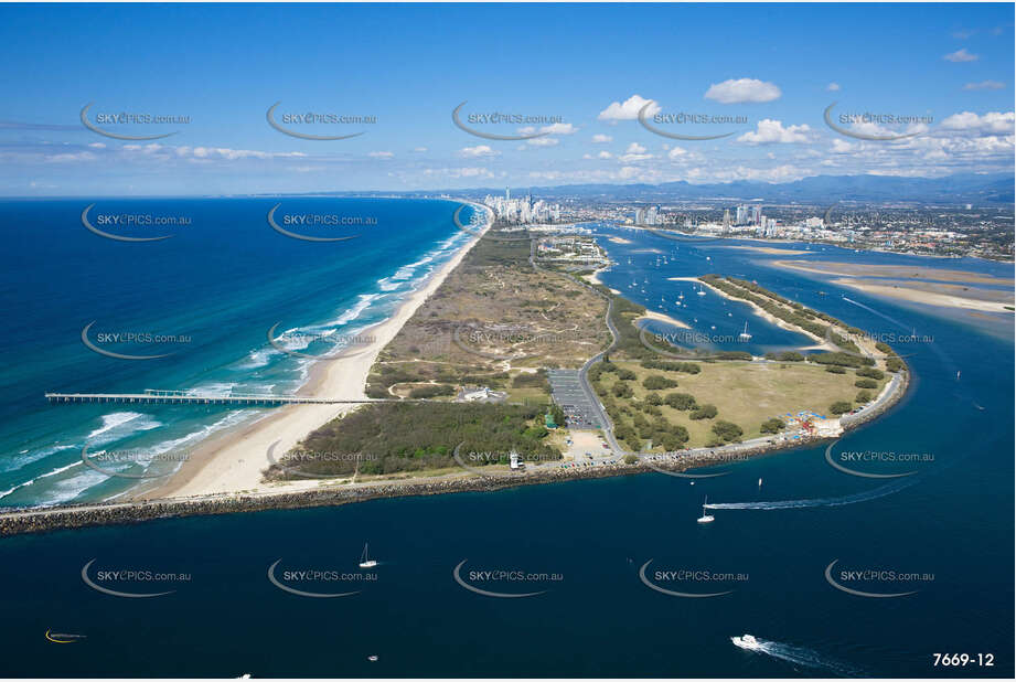 Aerial Photo The Spit QLD Aerial Photography