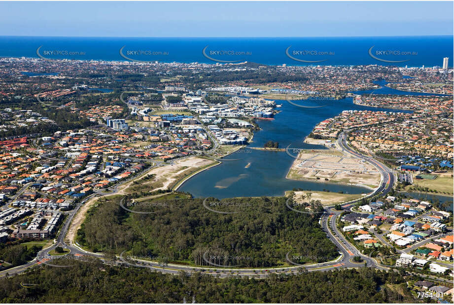 Aerial Photo Varsity Lakes QLD Aerial Photography