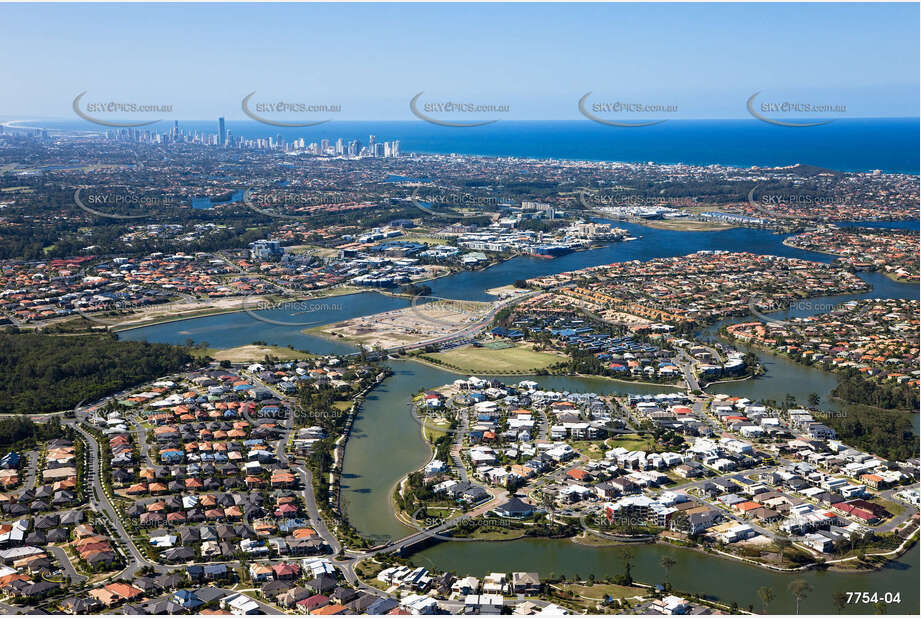 Aerial Photo Varsity Lakes QLD Aerial Photography