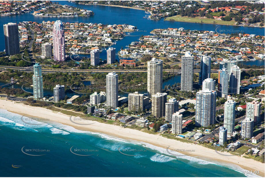 Aerial Photo Main Beach QLD Aerial Photography