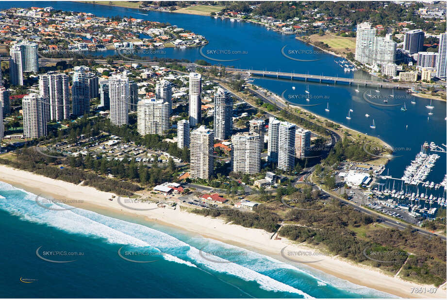 Aerial Photo Main Beach QLD Aerial Photography