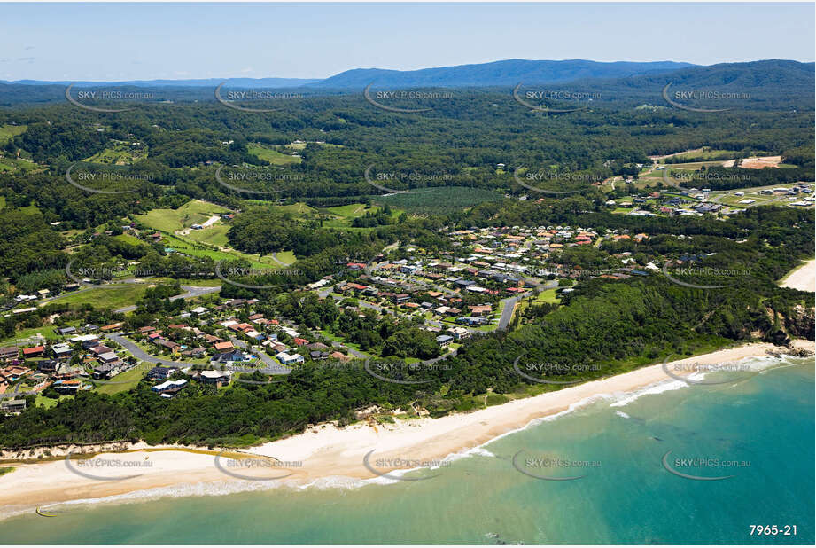 Aerial Photo Sapphire Beach NSW Aerial Photography